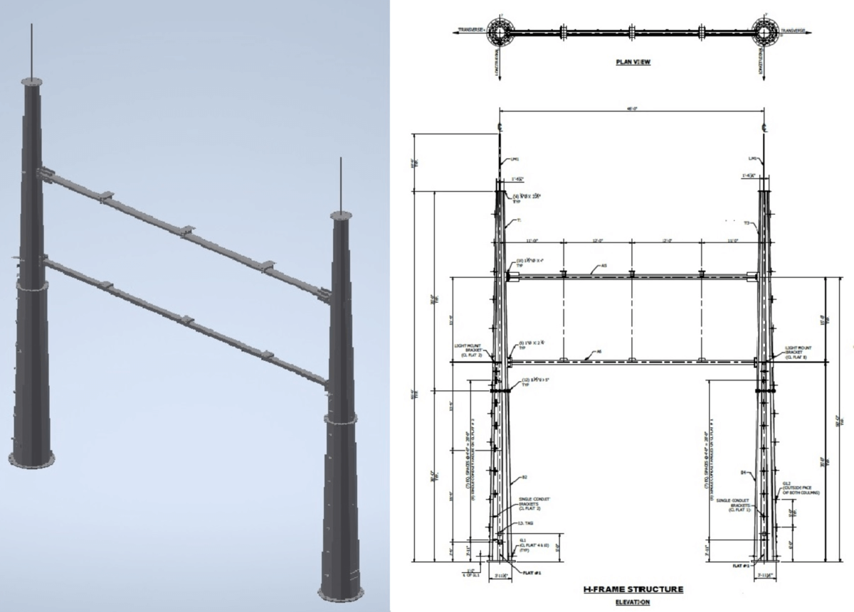 H-Frame Deadend structure