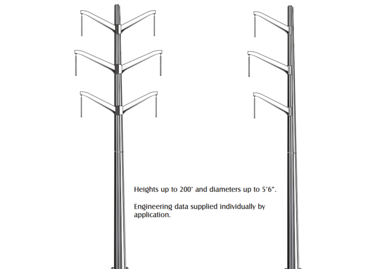 Mono pole structures